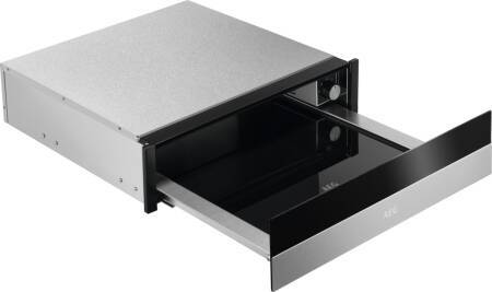 AEG H140xW595XD535 Stainless Steel And Black Warming Drawer