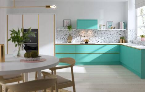 How to add coloured cabinets to your kitchen