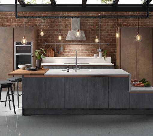 Milano Elements Metallic Slate Matt kitchen