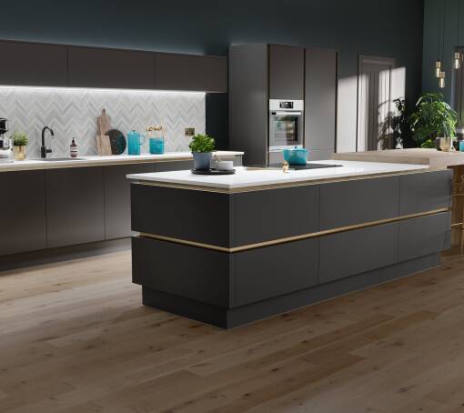 Milano Ultra Pencil Grey Grain kitchen