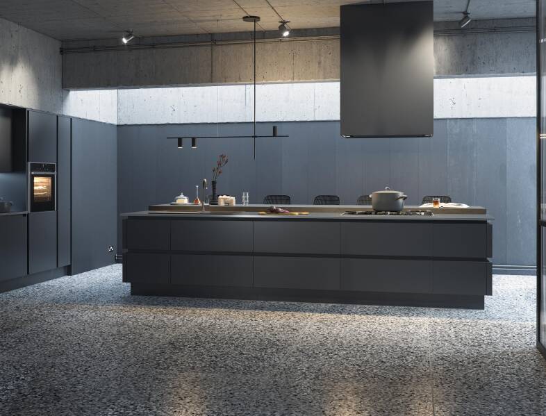 Milano Ultra in Pencil Grey kitchen