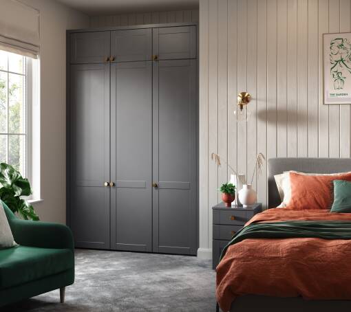 Shaker Classic Lava Grey Matt bedroom