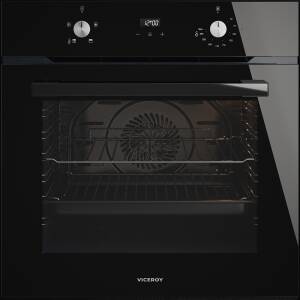 Viceroy H595xW595xD547 Single Oven with EcoSteam - Black