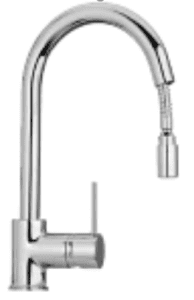 Proetus Pull-Out Tap Chrome - High Pressure Only